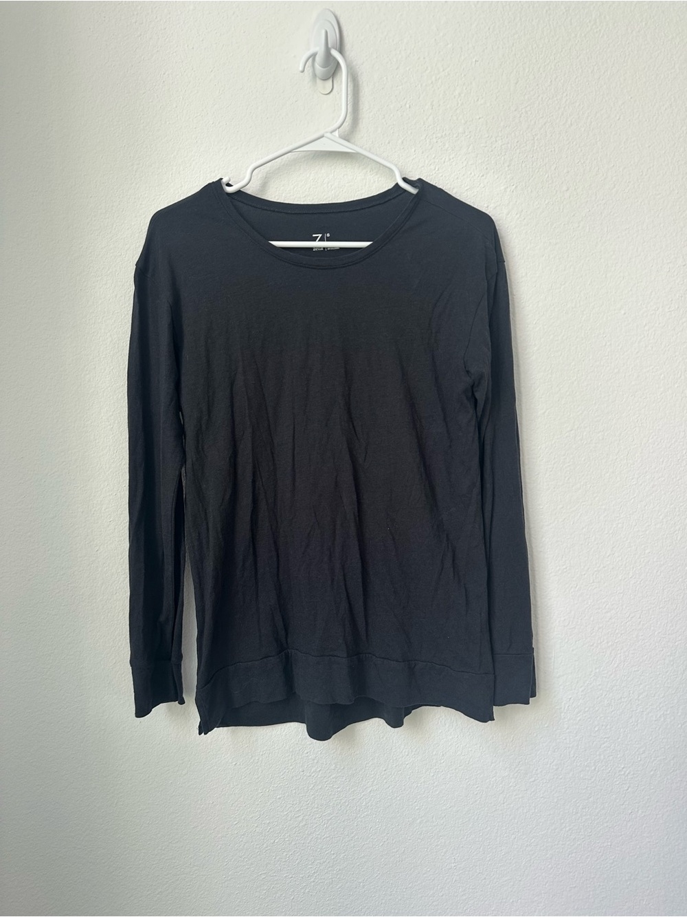 Zella Black Long Sleeve Crew Tee